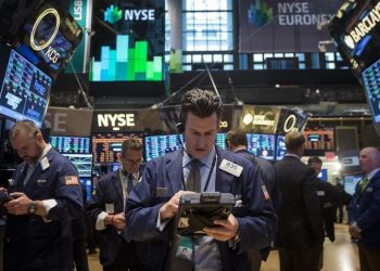 U.S. stocks lower at close of trade; Dow Jones Industrial Average down 0.77%