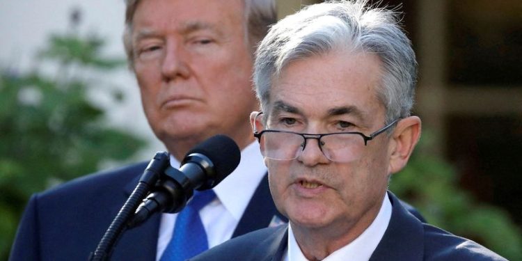 Trump says he will not try to replace Fed’s Powell