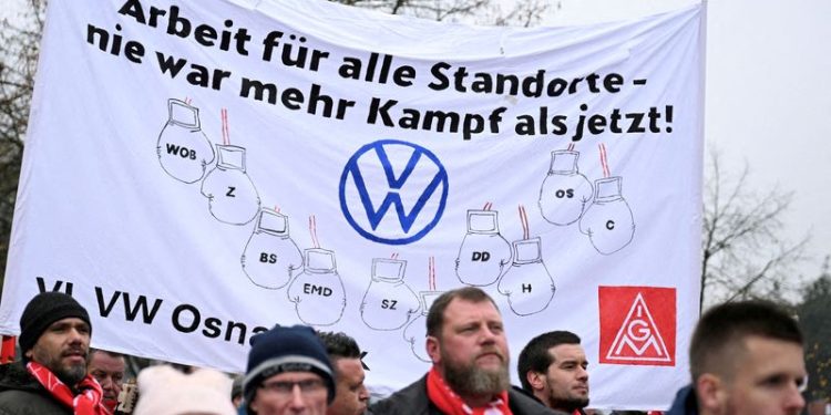 Volkswagen, unions must find new solutions for German plants, company says