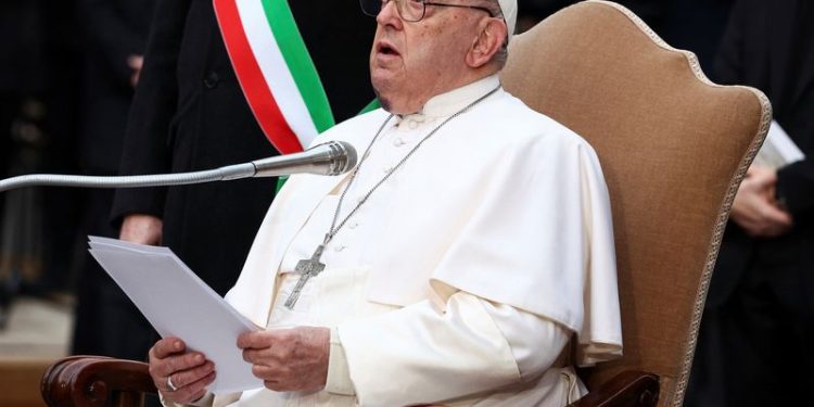 Pope Francis calls for new global accords on debt, military spending