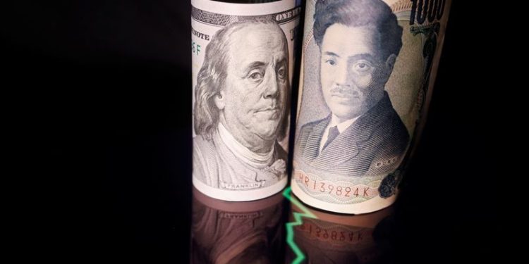 Dollar charges ahead on hawkish Fed outlook, yen awaits BOJ