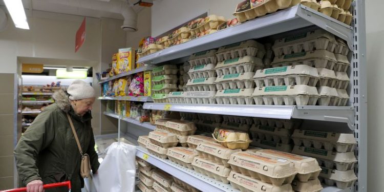 Russia’s inflation reaches 9.5% this year, weekly data shows