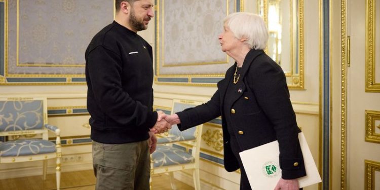 US disburses $3.4 billion in budget aid for Ukraine, Yellen says