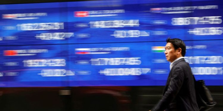 Asia stocks rise after Wall Street records; dollar rebounds