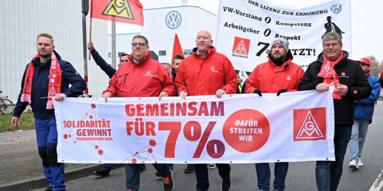 Nine Volkswagen plants to strike as labour battle escalates
