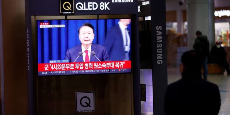 South Korea stocks slide as President Yoon’s failed martial law bid stokes turmoil