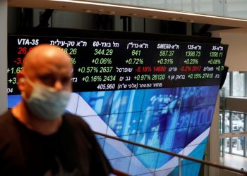Israel stocks higher at close of trade; TA 35 up 1.00%
