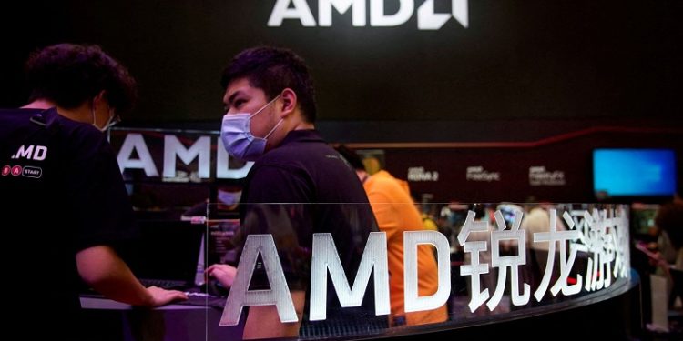 AMD, J&J lead market cap stock movers on Wednesday