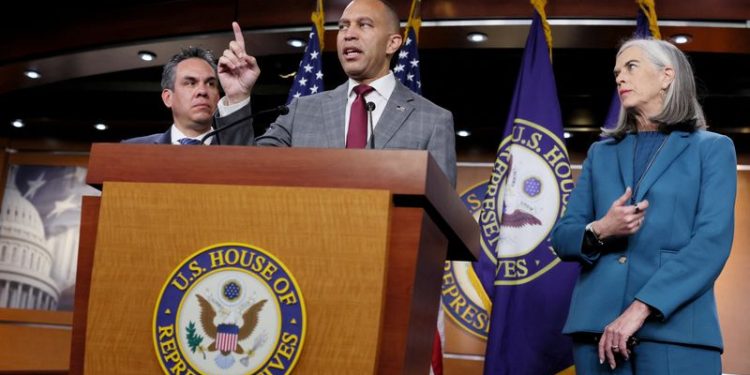 In divided US House, top Democrat Hakeem Jeffries aims to keep some grip on power