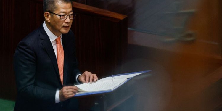 Hong Kong budget deficit to be just under HK$100 billion, financial chief says