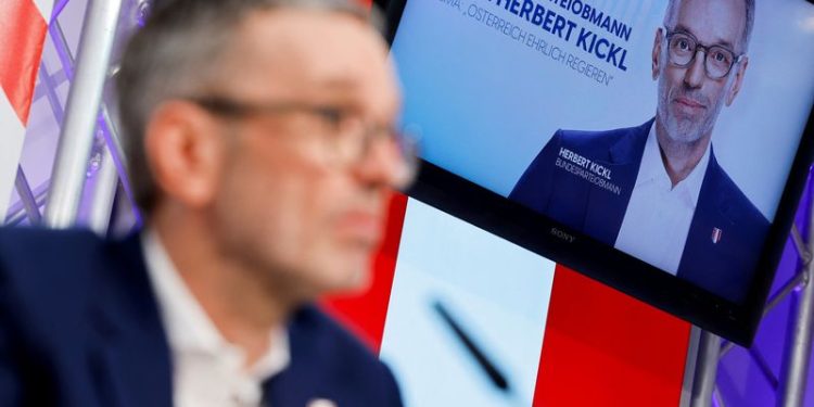 Austria’s far-right led coalition talks set to begin, thousands protest