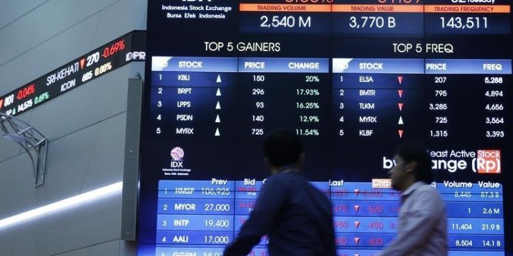 Indonesia stocks lower at close of trade; IDX Composite Index down 1.08%