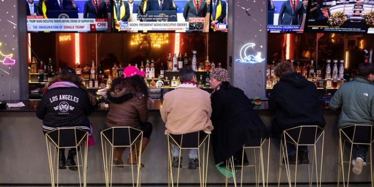 Americans divided over Trump inauguration, some tune it out