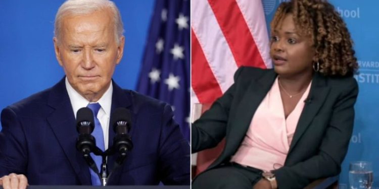 Karine Jean-Pierre ripped over ‘firing squad’ recap of Biden’s exit from race: ‘Still doesn’t understand’