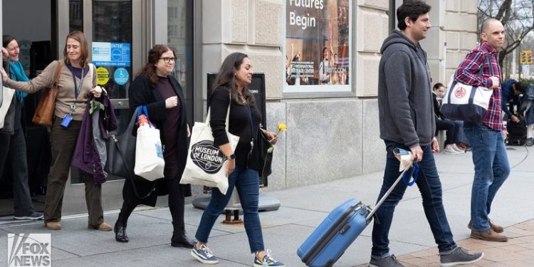 ‘Fired me illegally’: Emotional ex-USAID employees leave building with belongings after mass layoffs