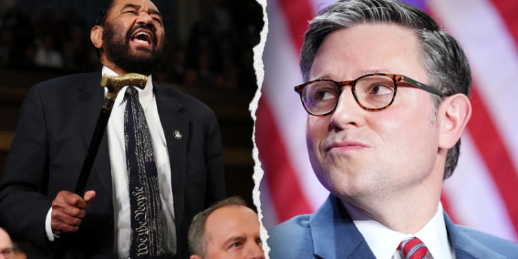 10 Dems join Republicans to punish Al Green for Trump speech outburst