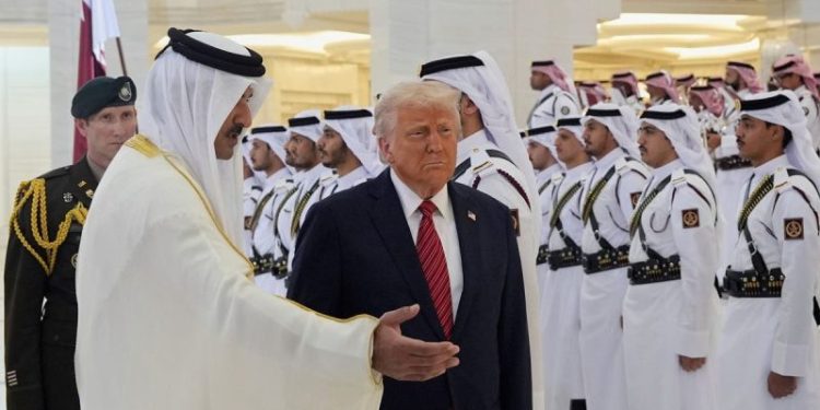 Trump visits Qatar as country’s jet offer puts spotlight on nation’s growing influence in Washington