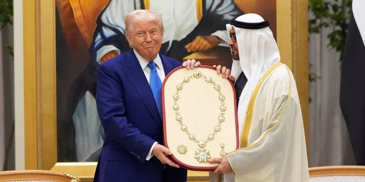 UAE’s president bestows highest civilian honor on Trump
